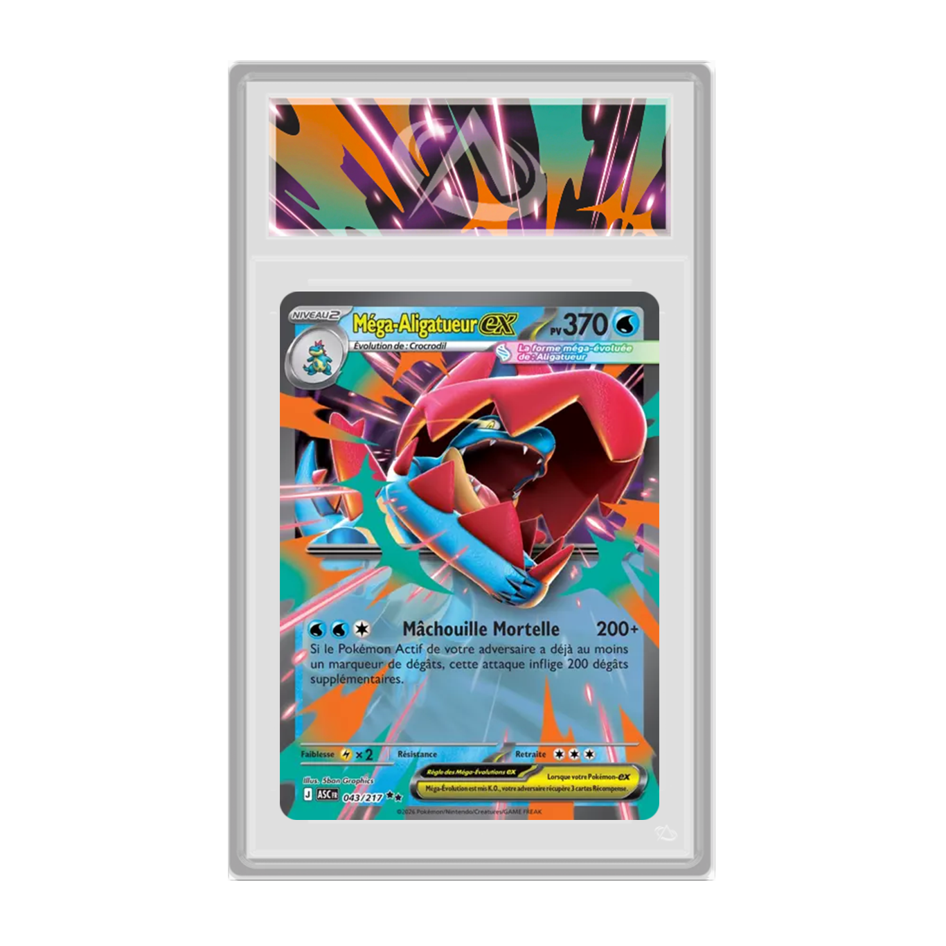 Méga-Aligatueur ex 043/217 Héros Transcendants FR