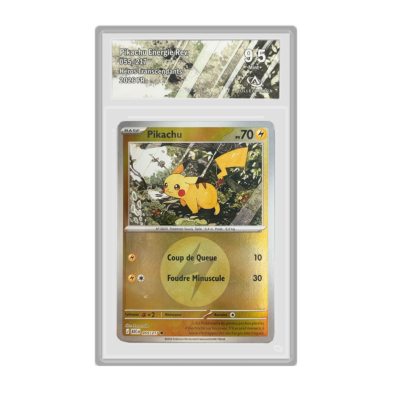 Pikachu Energie Ball Reverse 055/217 Héros Transcendants FR