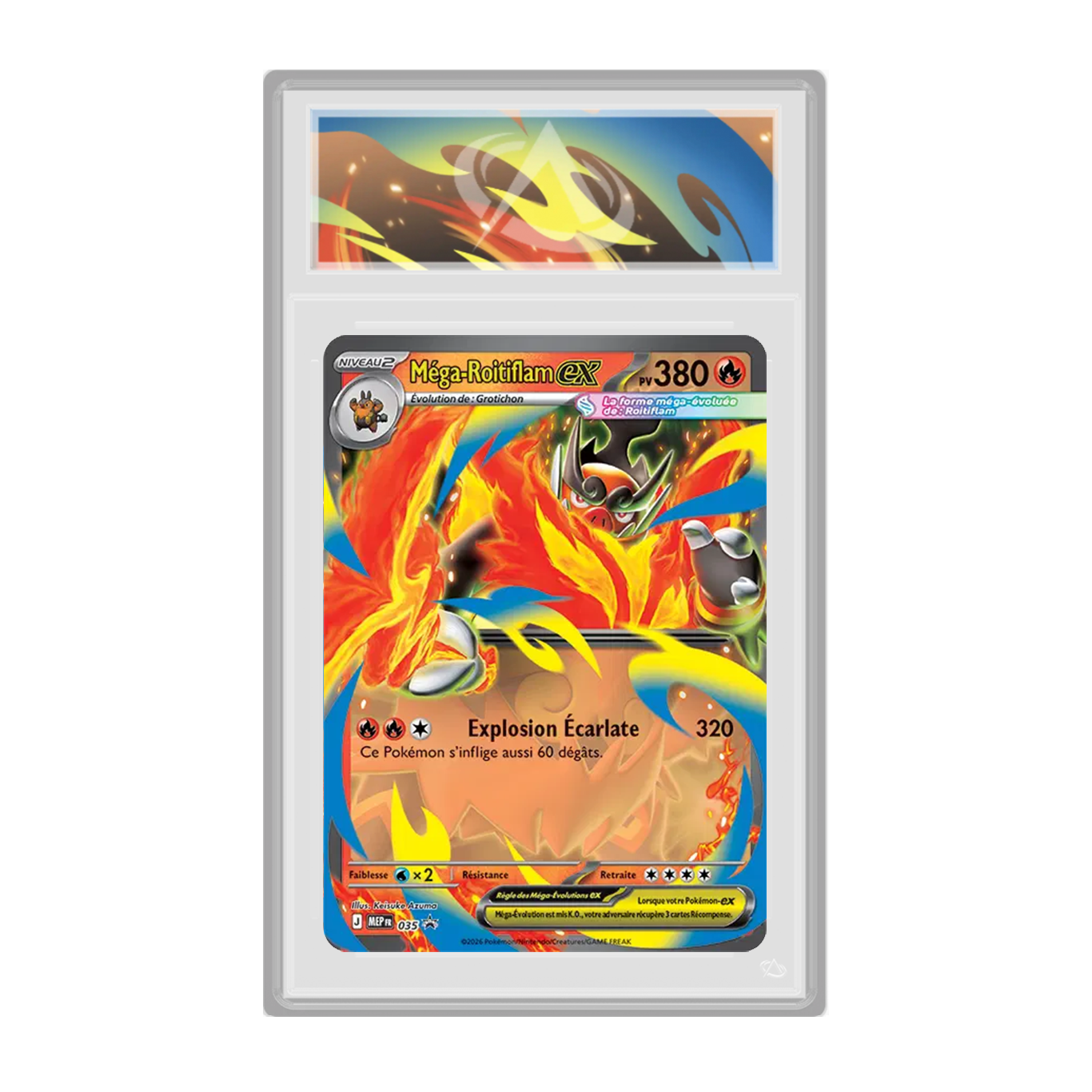 Méga-Roitiflam ex MEP035 Black Star Promos - Gradée