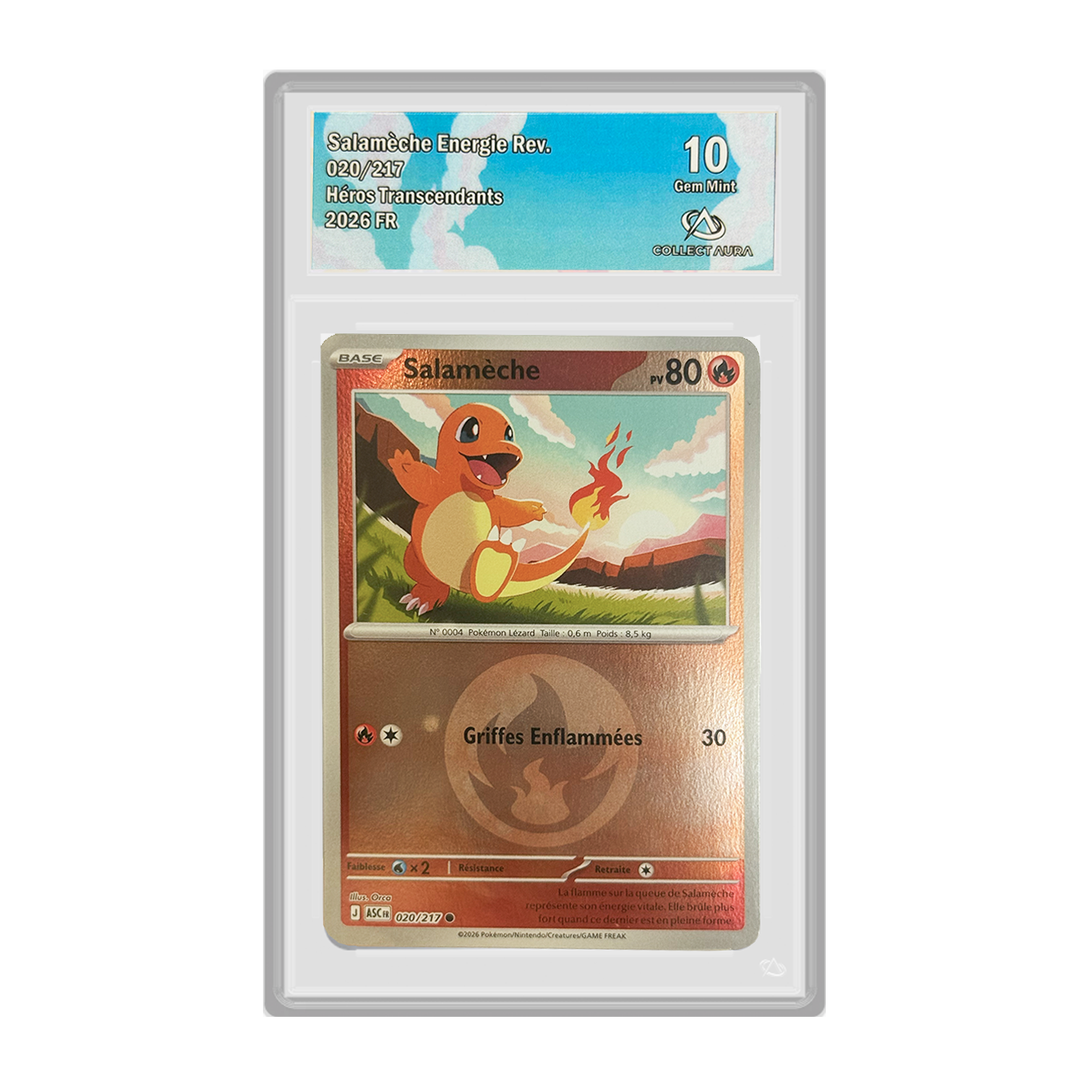 Salamèche Energie Reverse 020/217 Héros Transcendants FR